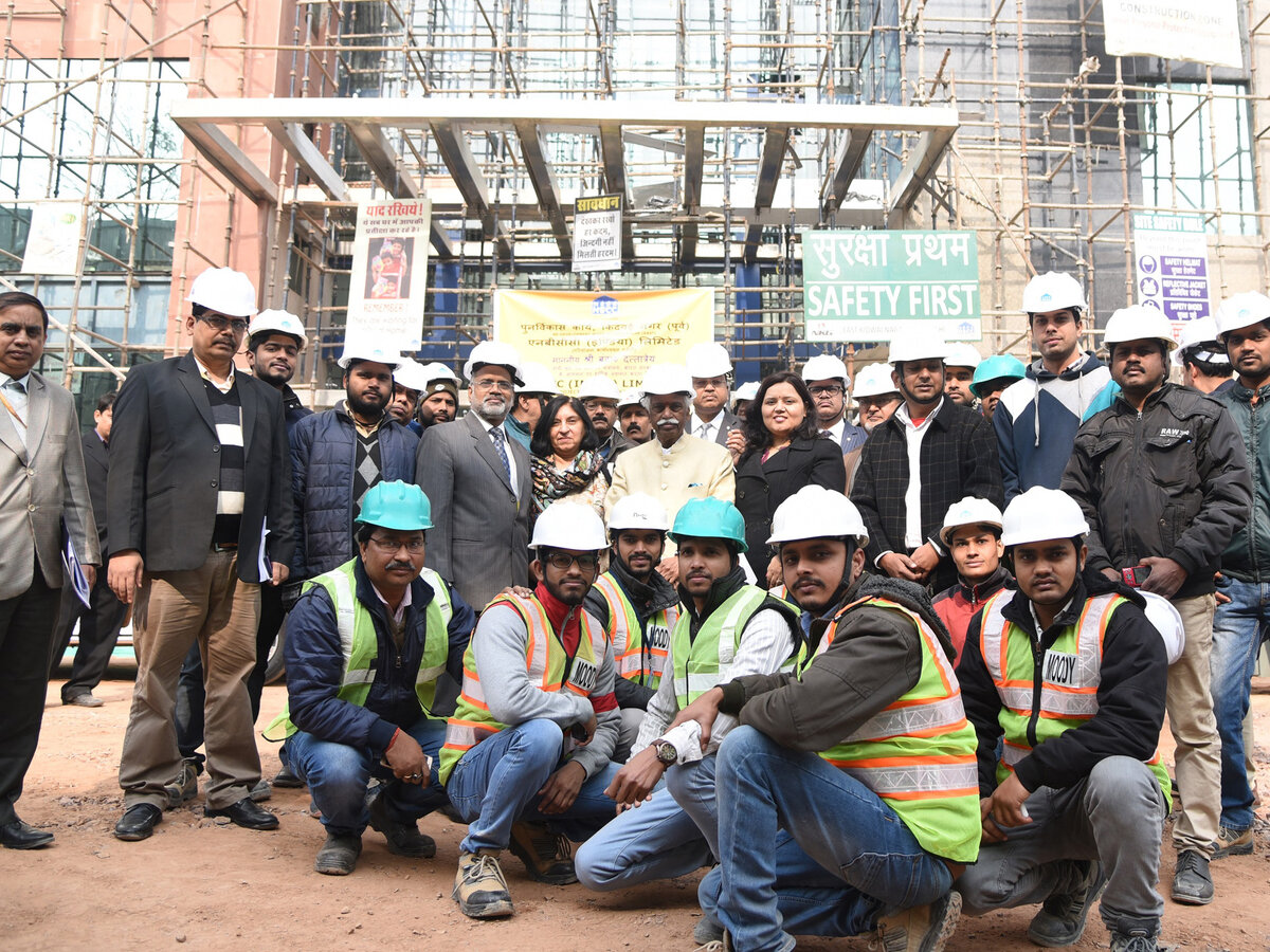 Vardhman Infra engineering team on site